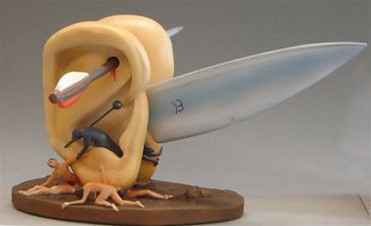 Ears with Knife Larger Statue by Hieronymus Bosch