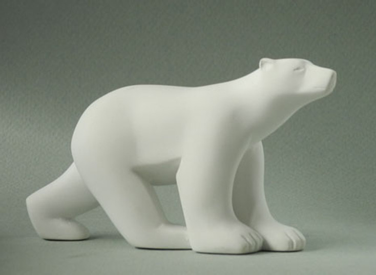 Miniature Polar Bear Statue by Francois Pompon