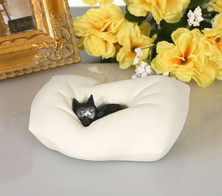 Cat Sleeping on Pillow Statue by Albert Dubout