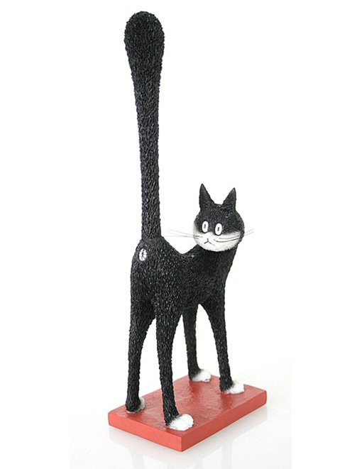 The Third Eye Cat Statue with Tail Up by Dubout