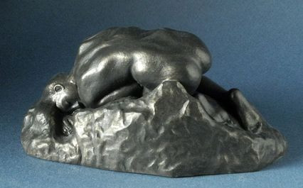 La Danaide Reclining Female Nude Statue by Auguste Rodin