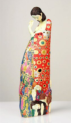 Hope II Woman Expecting Child Statue by Gustav Klimt
