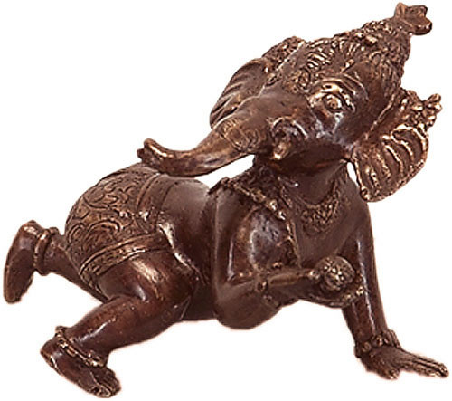 Crawling Baby Ganesh Statue