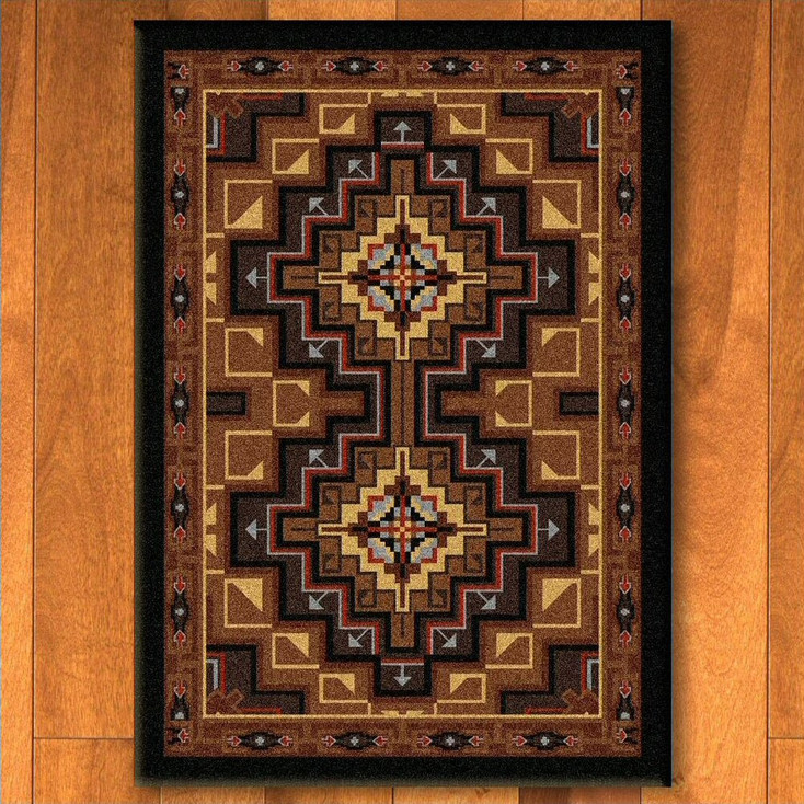 4' x 5' High Rez Earth Southwest Rectangle Rug