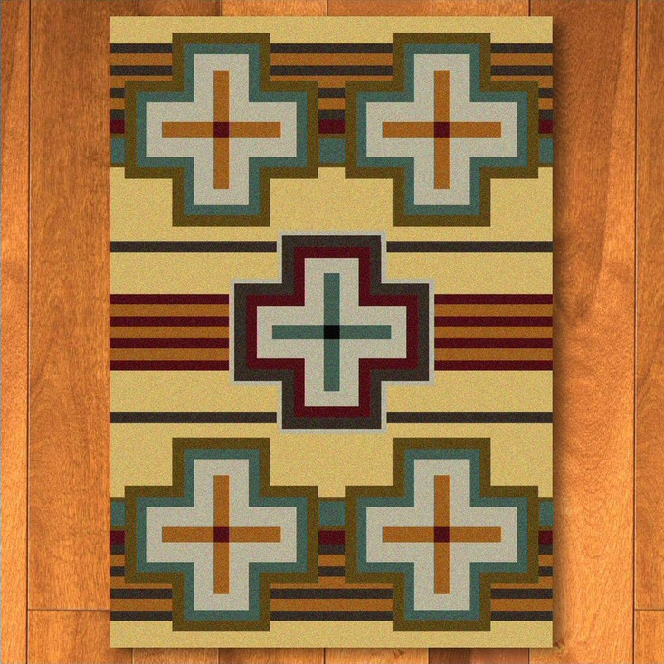 4' x 5' Bounty Maize Southwest Rectangle Rug