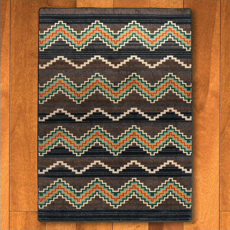 4' x 5' Trapper Brown Southwest Rectangle Rug