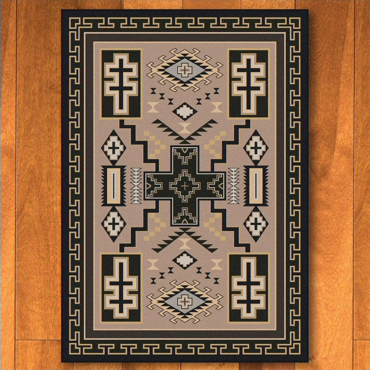 4' x 5' Double Cross Sandman Southwest Rectangle Rug