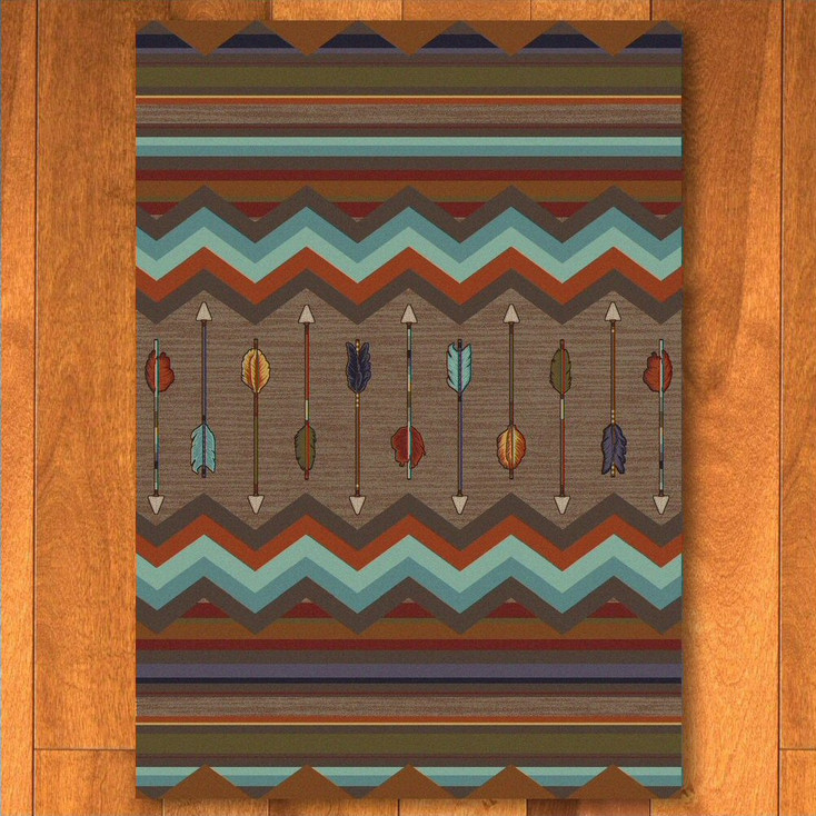 4' x 5' Cresting Fletcher Rainbow Southwest Rectangle Rug