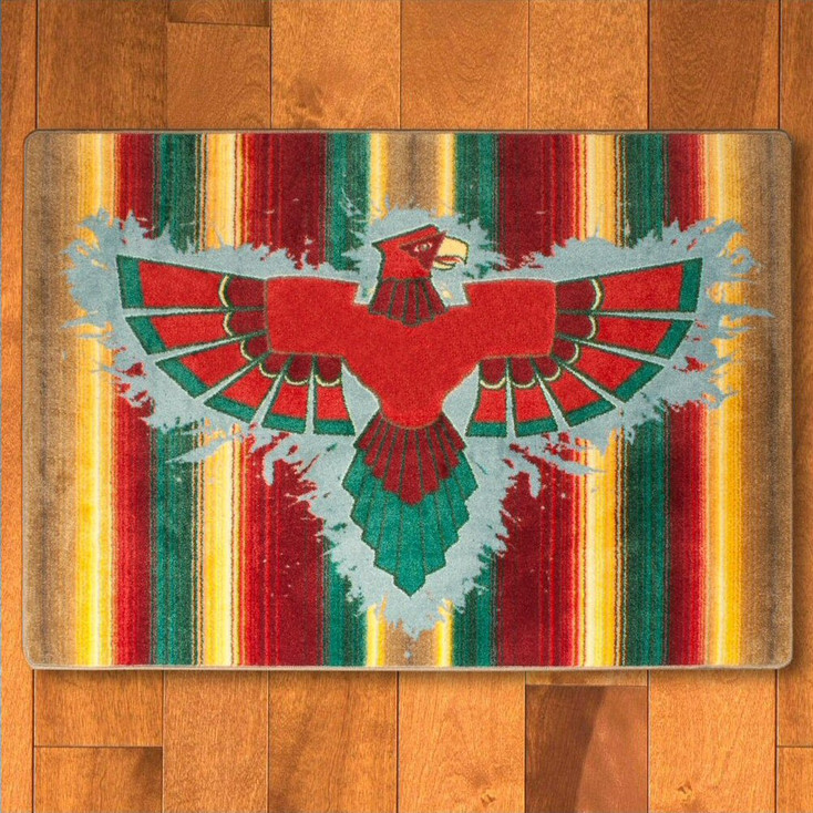 4' x 5' Thunderbird Stripe Southwest Rectangle Rug