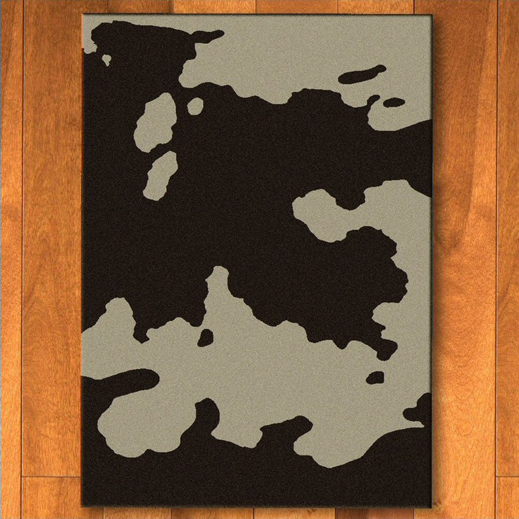 4' x 5' Chocolate Cowhide Western Rectangle Rug