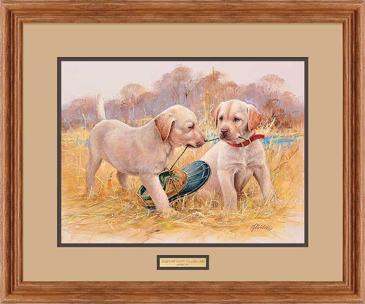 That's My Puppy Yellow Labs Framed Art Print Wall Art