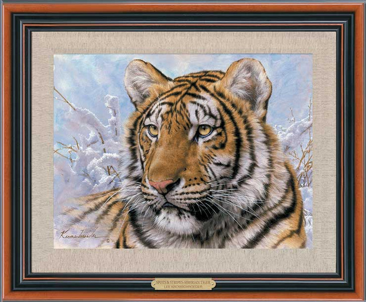 Siberian Tiger Framed Canvas Giclee Art Print Wall Art