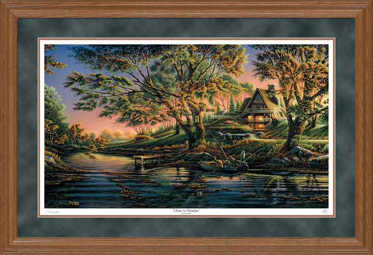 Close to Paradise Scenic Oak Framed Art Print Wall Art