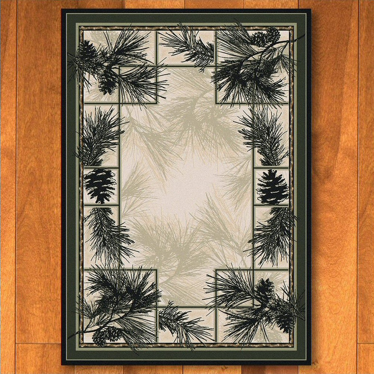4' x 5' Noble Pines Natural Nature Rectangle Rug