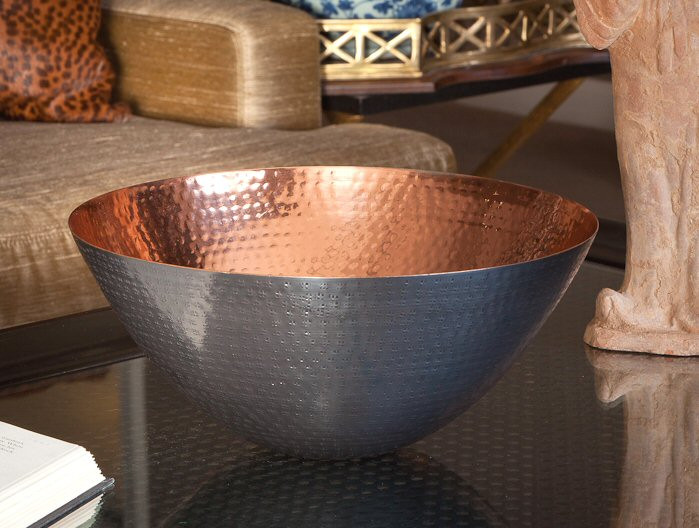 Bronze Copper Round Bowl, Set of 2