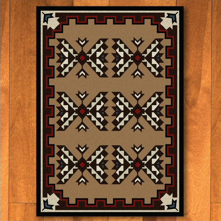 5' x 8' Cami Blanket Brown Southwest Rectangle Rug