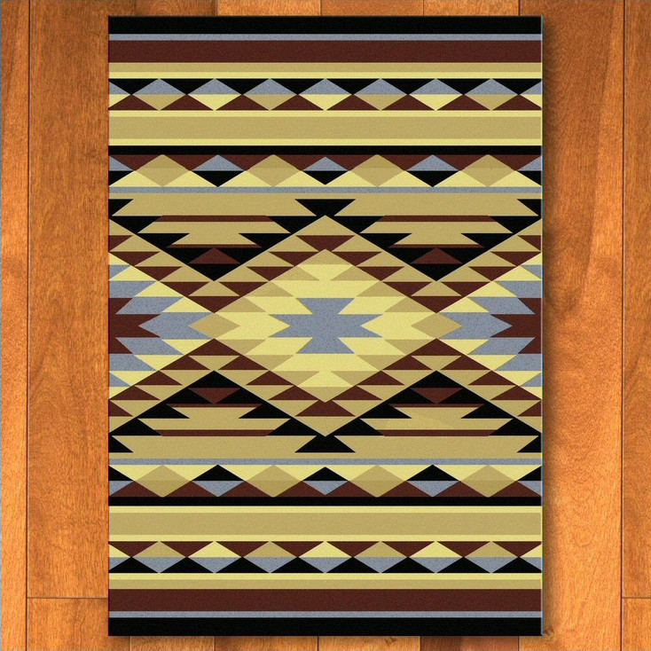 5' x 8' Sallisaw Blue Southwest Rectangle Rug