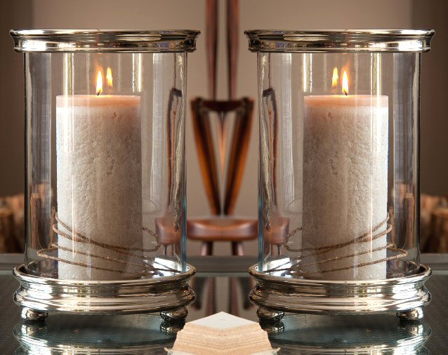 Nickel Cylinder Hurricane, Set of 2