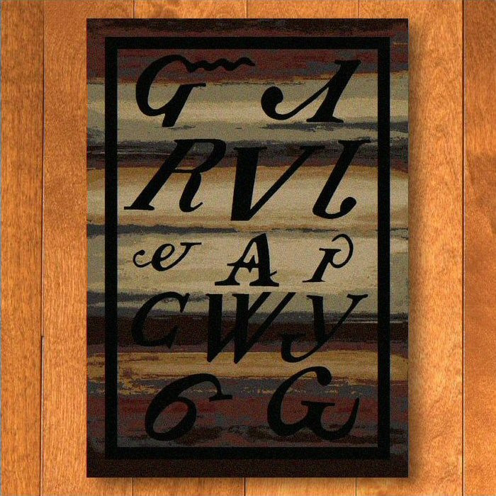 5' x 8' Syllabary Multi Color Cherokee Inspired Rectangle Rug