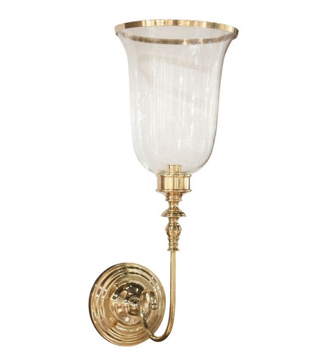 Brass Loop Candle Wall Sconce