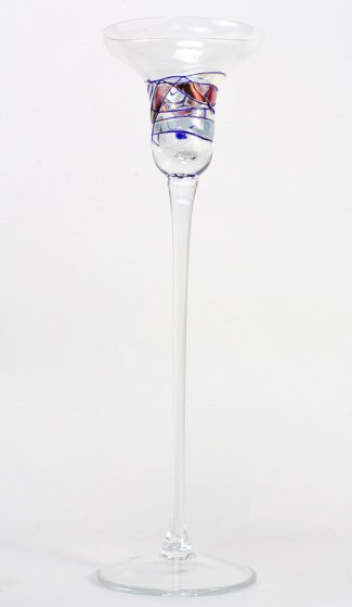 10" Milano Romanian Crystal Votive Candle Holder
