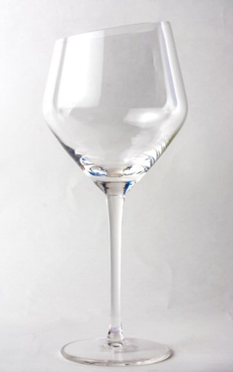 Featured Rosenberg Crystal Oblique Wine Goblet Glasses, Set of 4