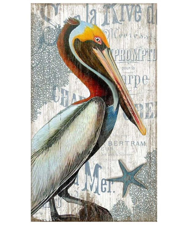 Pelican Bird Vintage Style Metal Sign