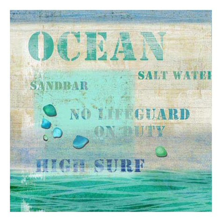 Multiple Sayings Ocean Vintage Style Metal Sign