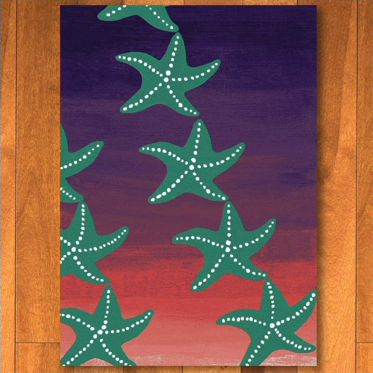 8' x 11' Starry Night Sunset Rectangle Rug
