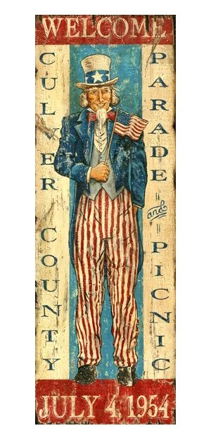 Custom Uncle Sam Vintage Style Metal Sign