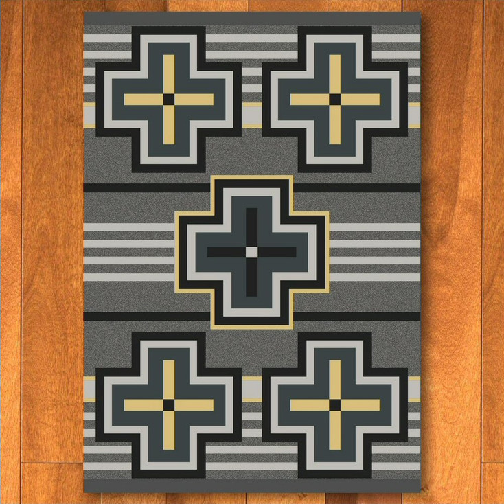 8' x 11' Bounty Gray Southwest Rectangle Rug