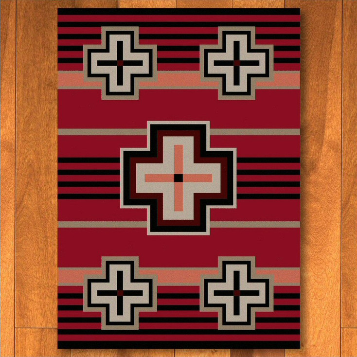 8' x 11' Bounty Red Southwest Rectangle Rug