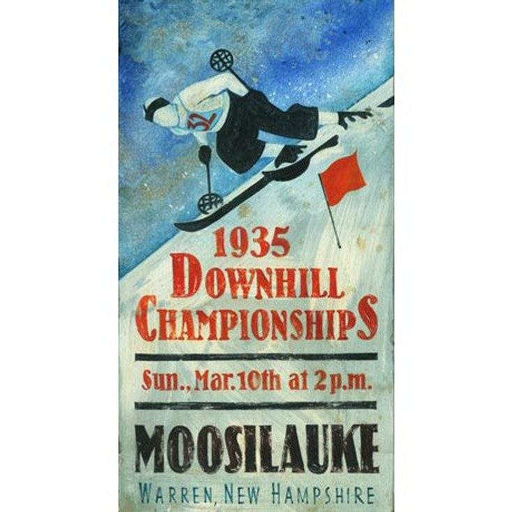 Custom Moosilauke Downhill Championships Vintage Style Metal Sign