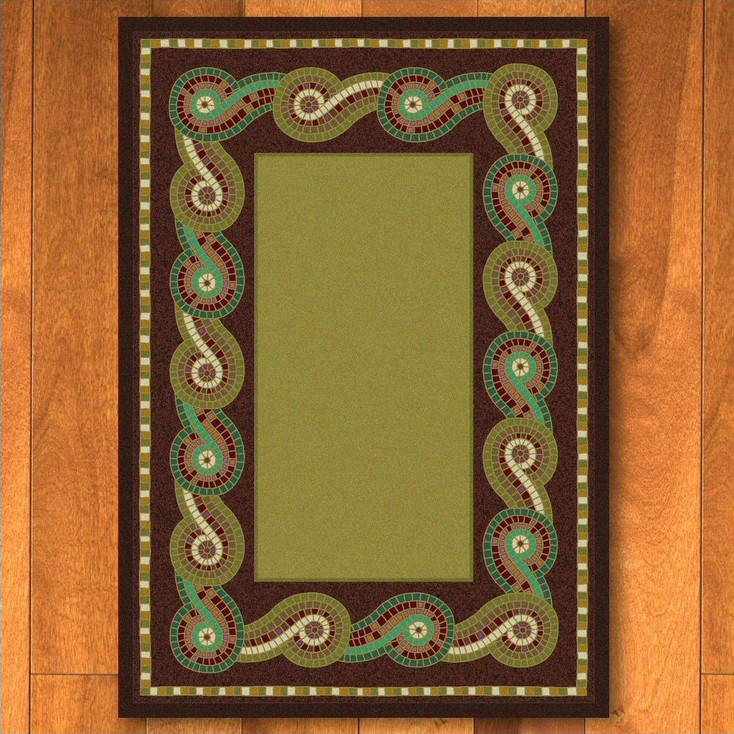 8' x 11' Rolling Water Multi Color Cherokee Inspired Rectangle Rug