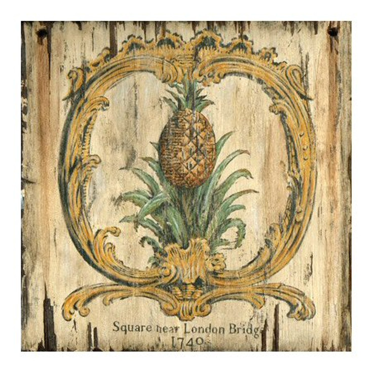 Custom Pineapple 1740 London Bridge Vintage Style Metal Sign