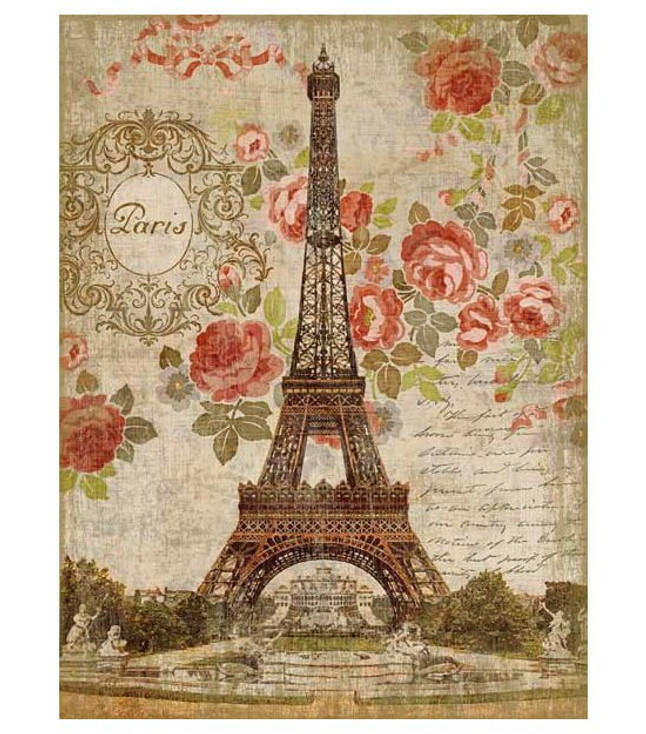 Dreaming of Paris Eiffel Tower Vintage Style Metal Sign