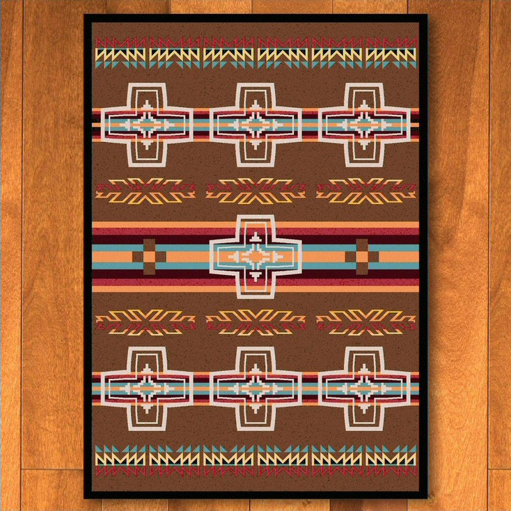 8' x 11' Canyon Cross Sunset Southwest Rectangle Rug