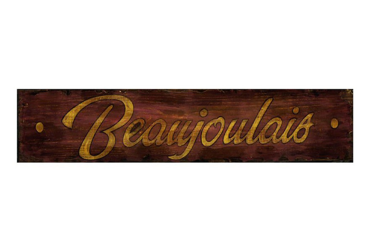 Custom Beaujolais Vintage Style Wooden Sign