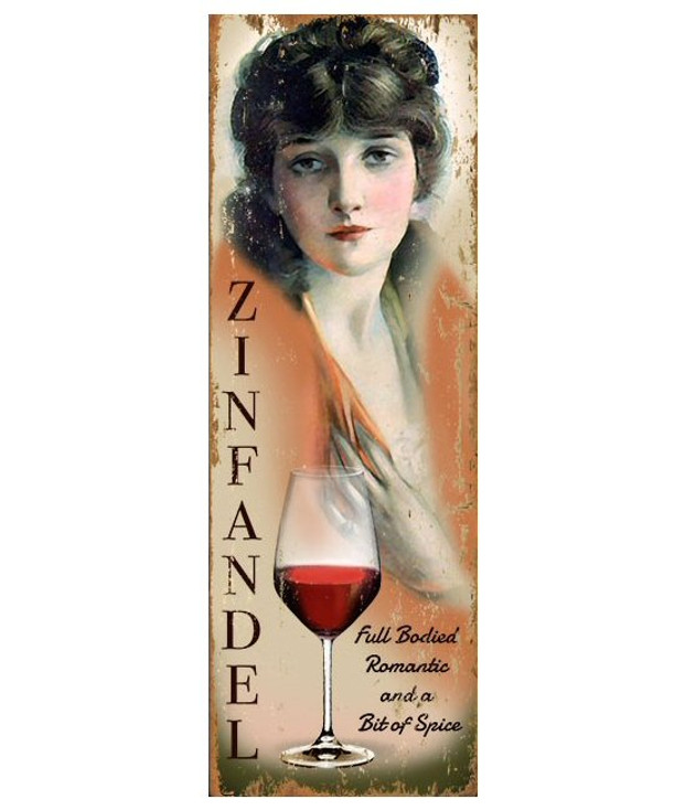 Custom Miss Zinfandel Wine Vintage Style Wooden Sign
