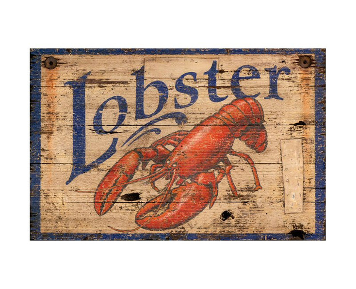 Custom Lobster Vintage Style Wooden Sign