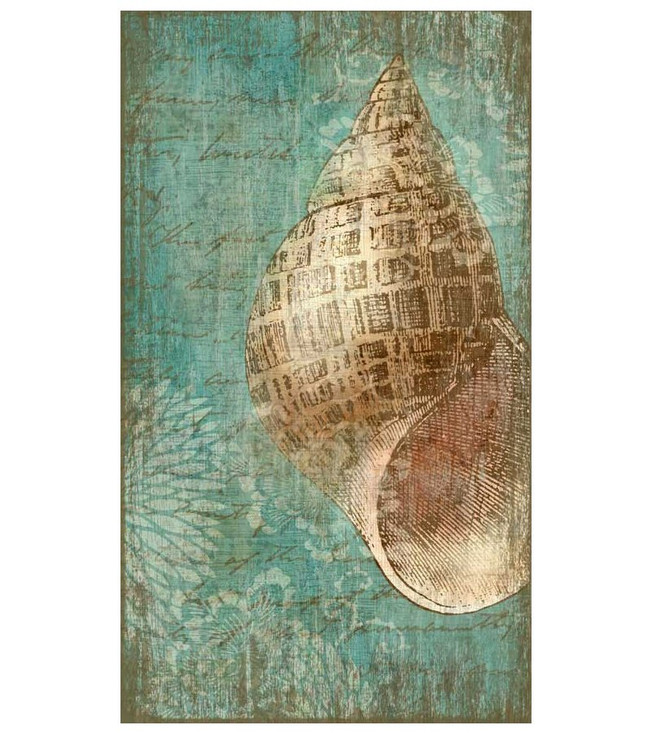 Bermuda II Tropical Seashell Vintage Style Wooden Sign