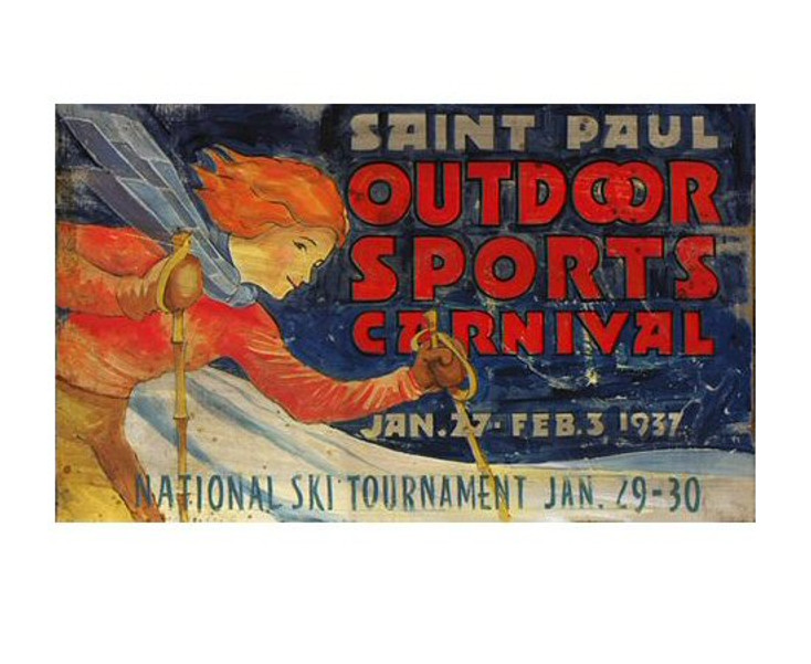 Custom Saint Paul Outdoor Sports Carnival Vintage Style Wooden Sign