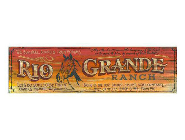 Custom Rio Grande Ranch Vintage Style Wooden Sign