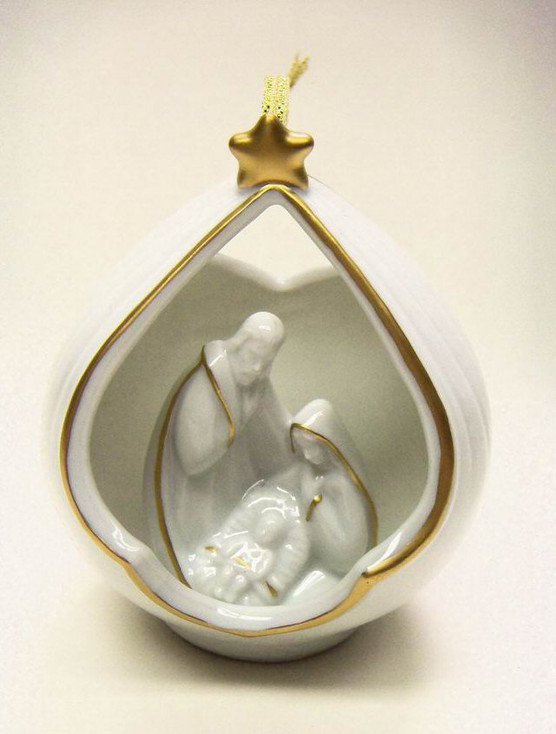 Nativity Christmas Tree Ornaments, Set of 4