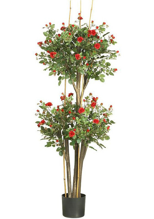 5' Mini Rose Silk Tree