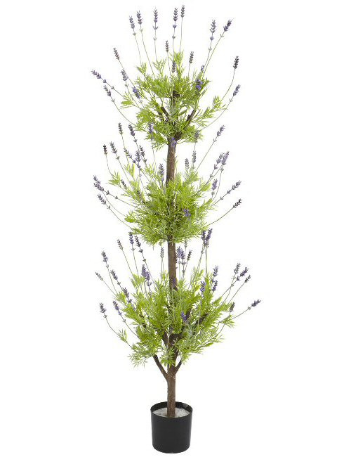 4' Lavender Topiary Silk Tree