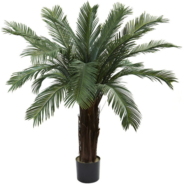 4' Silk Cycas Tree UV Resistant Indoor Outdoor