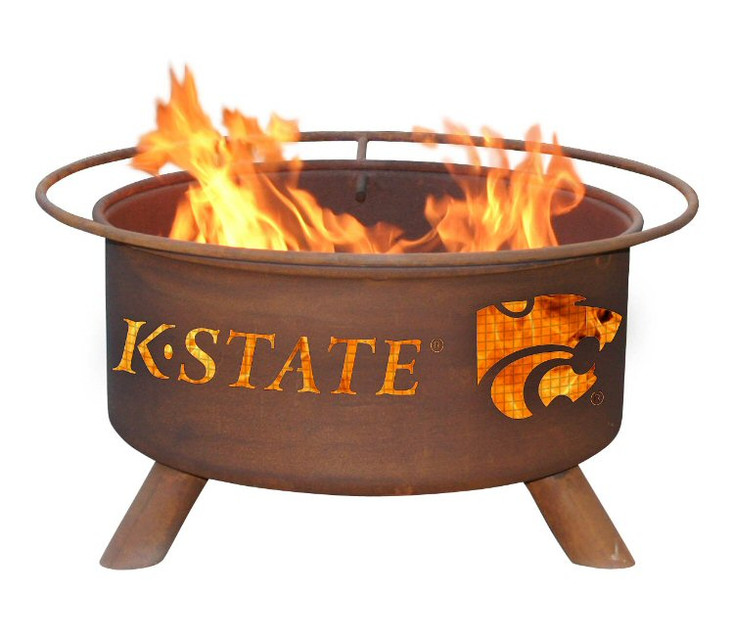 Kansas State University Wildcats Metal Fire Pit