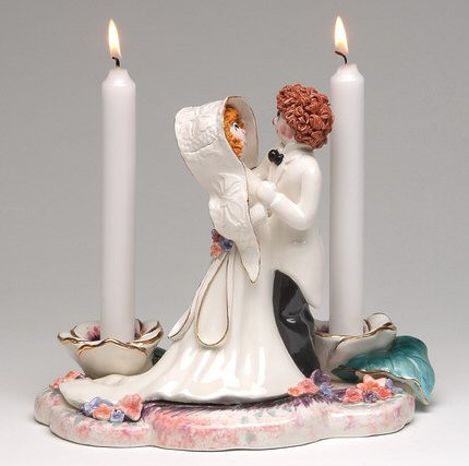 Oh How They Dance Taper Candle Holder