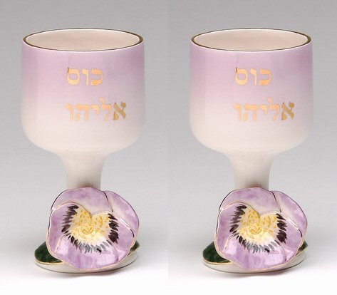 Pansy Elijah Earthenware Cup, Set of 2